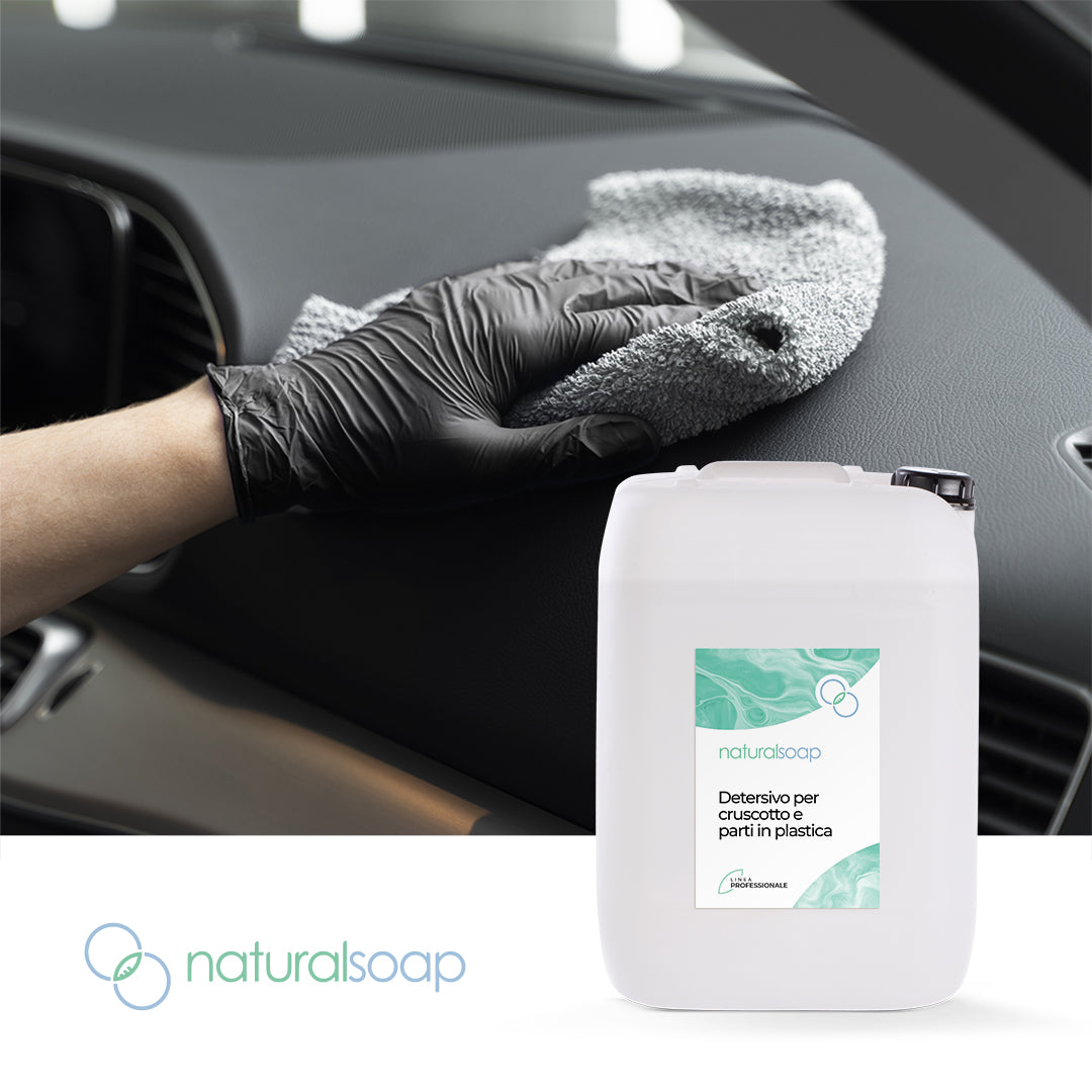 Detersivo per cruscotto e parti in plastica