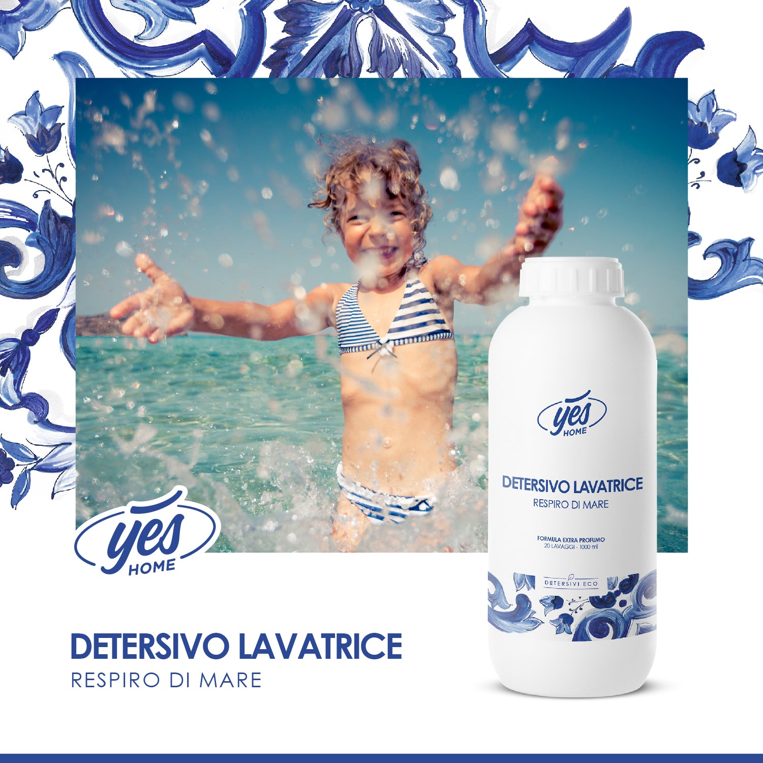 Detersivo Lavatrice Plus ECO - Respiro di Mare - 1lt