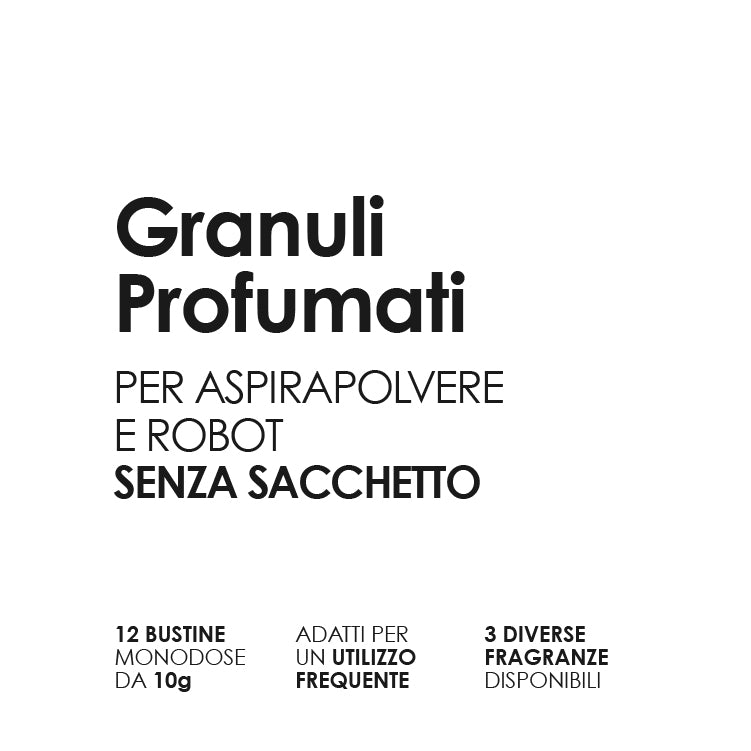 Granuli Profumati Tech - per aspirapolvere e robot senza sacchetto - Asmara
