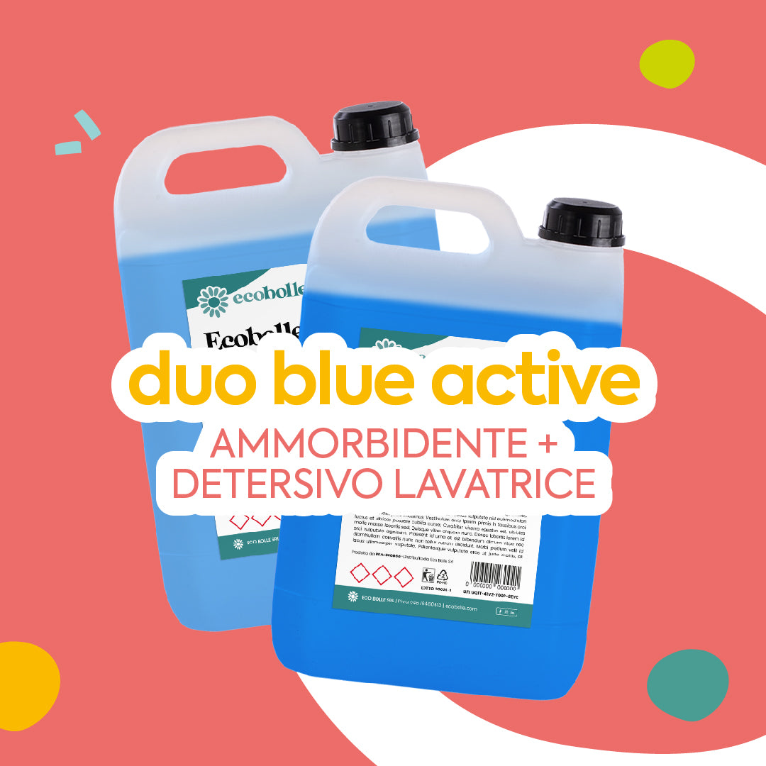 Duo Blue Active - Ammorbidente + Detersivo Lavatrice