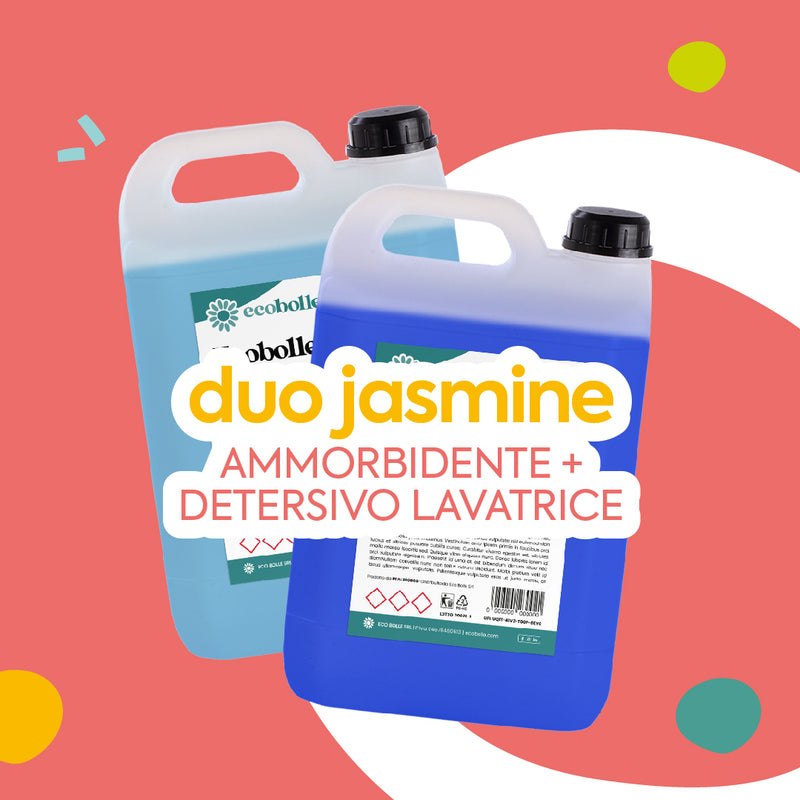 Duo Jasmine - Ammorbidente + Detersivo Lavatrice